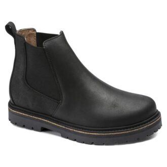 Stalon Nubuck-læder Sort